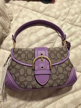 Coach soho bag purple limited edition